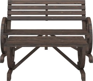 vidaXL 2-częściowy zestaw mebli ogrodowych, lite drewno jodłowe 3