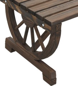 vidaXL 2-częściowy zestaw mebli ogrodowych, lite drewno jodłowe 6