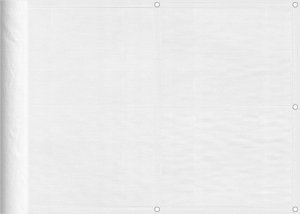 vidaXL Parawan balkonowy, biały, 75x700 cm, 100% poliester Oxford 2