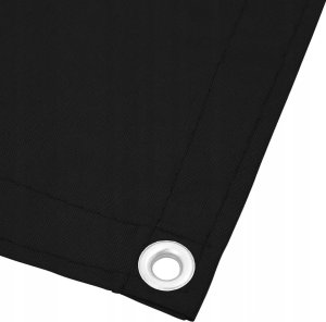 vidaXL Parawan balkonowy, czarny, 120x800 cm, 100% poliester Oxford 4