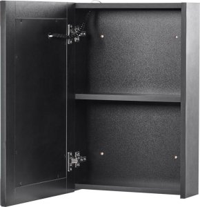 Beliani Szafka łazienkowa wisząca z lustrem LED 40 x 60 cm biała CAMERON 4