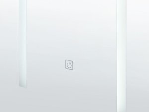 Beliani Szafka łazienkowa wisząca z lustrem LED 40 x 60 cm biała CAMERON 9