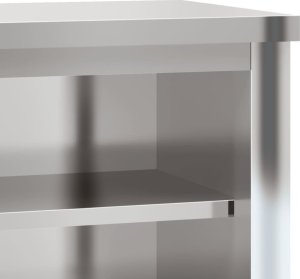 vidaXL Wisząca szafka kuchenna z półką stal nierdzewna 8