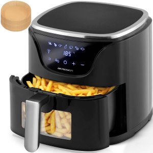 Frytkownica beztłuszczowa Berdsen Air fryer BD-652 czarno-srebrna	 15