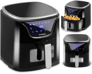 Frytkownica beztłuszczowa Berdsen Air fryer BD-652 czarno-srebrna	 16