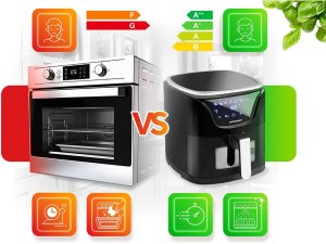 Frytkownica beztłuszczowa Berdsen Air fryer BD-652 czarno-srebrna	 28