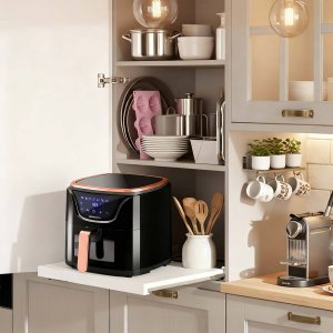 Frytkownica beztłuszczowa Berdsen Air fryer BD-652 czarno-złota 10