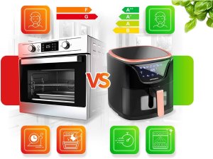 Frytkownica beztłuszczowa Berdsen Air fryer BD-652 czarno-złota 13