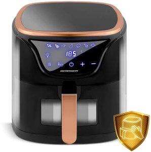Frytkownica beztłuszczowa Berdsen Air fryer BD-652 czarno-złota 14