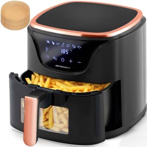 Frytkownica beztłuszczowa Berdsen Air fryer BD-652 czarno-złota 15
