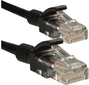 4World RJ-45/RJ-45, kat.5e, U/UTP, czarny, 7.5m (10333) 1