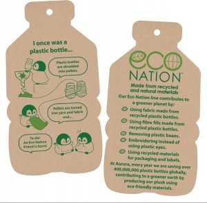 ECO NATION AURORA Eco* Nation Plush Teddy Bear, 24 cm 5