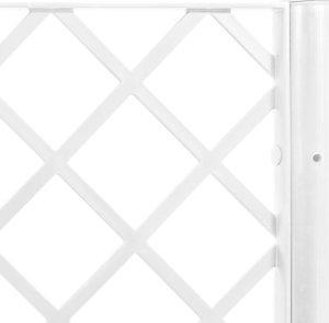 vidaXL vidaXL Donica ogrodowa z kratką, biała, 160x120x140 cm, PP 7