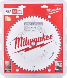 Milwaukee MILWAUKEE CIRCULAR SAW 254x30x3.0x60 with CSB 1