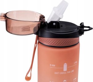 IQ Bidon butelka na wode ze słomką z uchwytem IQ Vie silikonowy 720 ml fioletowy 2