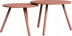 Selsey Zestaw mebli ogrodowych Rasived czerwony z beżowymi poduszkami 11