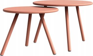 Selsey Zestaw mebli ogrodowych Rasived czerwony z beżowymi poduszkami 12