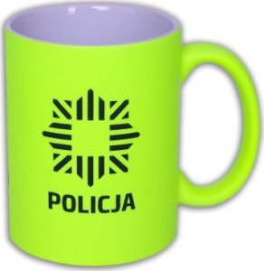 Polska Firma Kubek POLICJA 330 ml - żółty FLUO 1