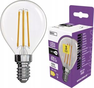 Emos Żarówka LED 3,4W (40W) E14 Mini Globe filament 470lm 4000K neutralna Emos ZF1221 1