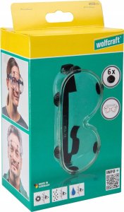 Wolfcraft Okulary ERGO ochronne Wolfcraft - pełne, wentylowane / CE 2