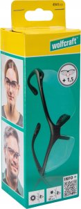 Wolfcraft Korekcyjne okulary ochronne +1,5  Wolfcraft ,CE 3