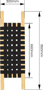 John Paddle Drewniana Ławeczka John Paddle do Canoe Kanu - siedzisko 66cm Uniwersalny 4