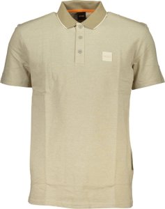 Hugo Boss MĘSKA KOSZULKA POLO Z KRÓTKIM RĘKAWEM HUGO BOSS BEŻOWA M 1