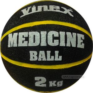 Vinex Piłka lekarska rehabilitacyjna 2kg Czarno-żółta (VMB-L002 - 8475) 1