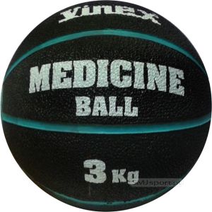 Vinex Piłka lekarska rehabilitacyjna 3kg Czarno-niebieska (VMB-L003 - 8476) 1