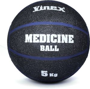 Vinex Piłka lekarska rehabilitacyjna 5kg Czarno-granatowa (VMB-L005B - 8883) 1