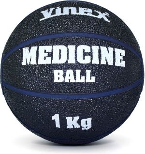 Vinex Piłka lekarska rehabilitacyjna 1kg Czarno-granatowa (VMB-L001P - 8882) 1