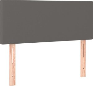 vidaXL vidaXL Łóżko kontynentalne z materacem i LED, szare, 120x190 cm 9