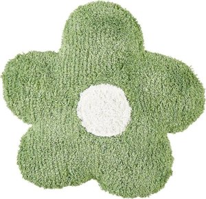 Beliani 2 bawełniane poduszki dekoracyjne dla dzieci kwiaty 30 x 30 cm zielone SORREL 3