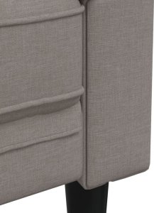 vidaXL 3-częściowy komplet wypoczynkowy, kolor taupe, obity tkaniną 7