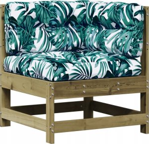 vidaXL 3-częściowy zestaw mebli do ogrodu, z poduszkami, impregnowana sosna 4