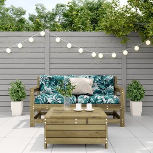 vidaXL 3-częściowy zestaw mebli do ogrodu, z poduszkami, impregnowana sosna 3