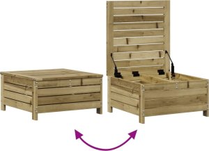 vidaXL 3-częściowy zestaw mebli do ogrodu, z poduszkami, impregnowana sosna 6