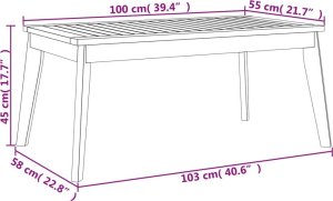 vidaXL 3-częściowy zestaw wypoczynkowy do ogrodu, poduszki, drewno akacjowe 11