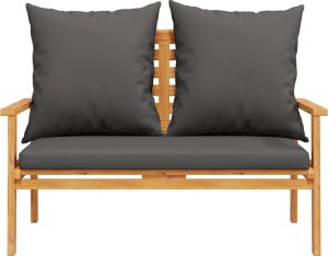 vidaXL 3-częściowy zestaw wypoczynkowy do ogrodu, poduszki, drewno akacjowe 5