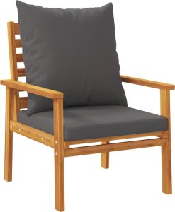 vidaXL 3-częściowy zestaw wypoczynkowy do ogrodu, poduszki, drewno akacjowe 5