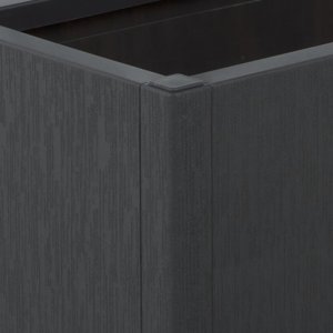 vidaXL Donica ogrodowa z kratką, ciemnoszara, 80x36x140 cm, PP 7