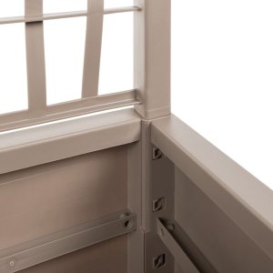 vidaXL Donica ogrodowa z kratką, jasnobrązowa, 80x36x140 cm, PP 6