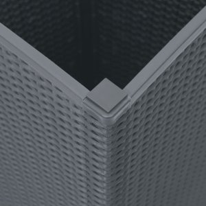 vidaXL Donice ogrodowe, 2 szt., szare, 32,5x32,5x57, PP 8