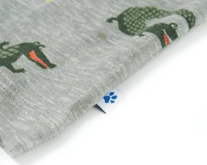 vidaXL Koszula dziecięca z krótkimi rękawami, jasne khaki melanżowe, 128 6