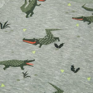 vidaXL Koszulka dziecięca z krótkimi rękawami, jasny melanż khaki, 128 4