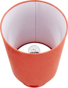 Lampa stołowa Beliani Lampa stołowa zamsz pomarańczowa OTEROS 4