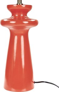 Lampa stołowa Beliani Lampa stołowa zamsz pomarańczowa OTEROS 6