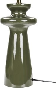 Lampa stołowa Beliani Lampa stołowa zamsz zielona OTEROS 6