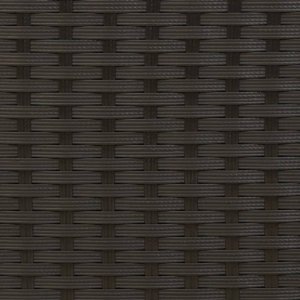 vidaXL Leżanka z poduszkami, czarna, rattan PE 9