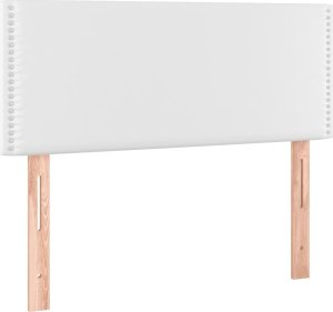 vidaXL Łóżko kontynentalne z materacem i LED, białe, 120x190 cm 8